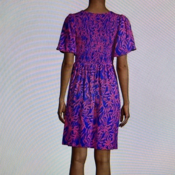 Vibrant Purple Floral Dress by Lilly Pulitzer Size M NWT - Picture 2 of 4